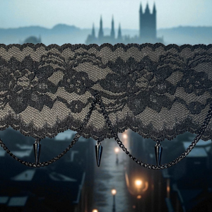 Nocturne Lace Choker - 12.5" to 15.5"