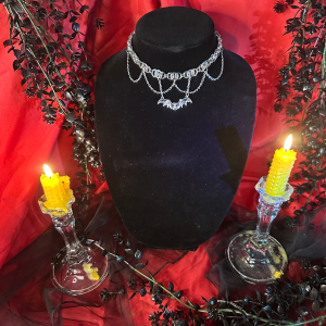 The Bat Is Chained! - All metal choker - 12" to 15"