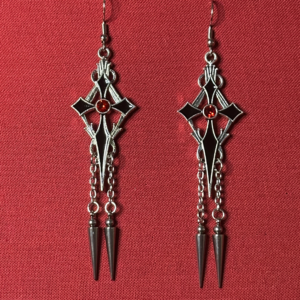 Silver Gothic Cross and Spikes